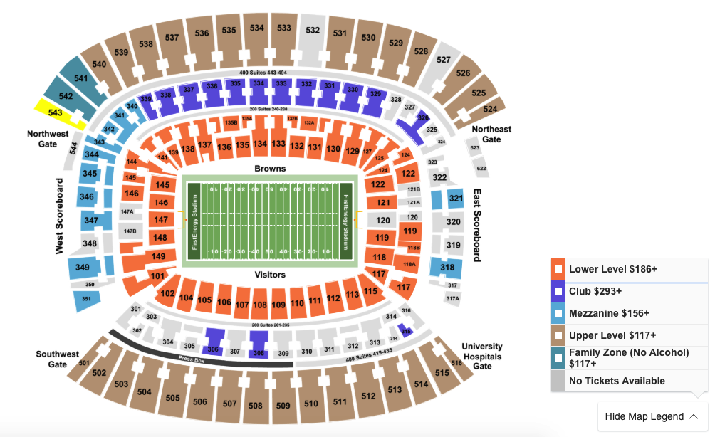 Where To Find The Cheapest Browns Vs. Rams Tickets At FirstEnergy Stadium 9/22/19